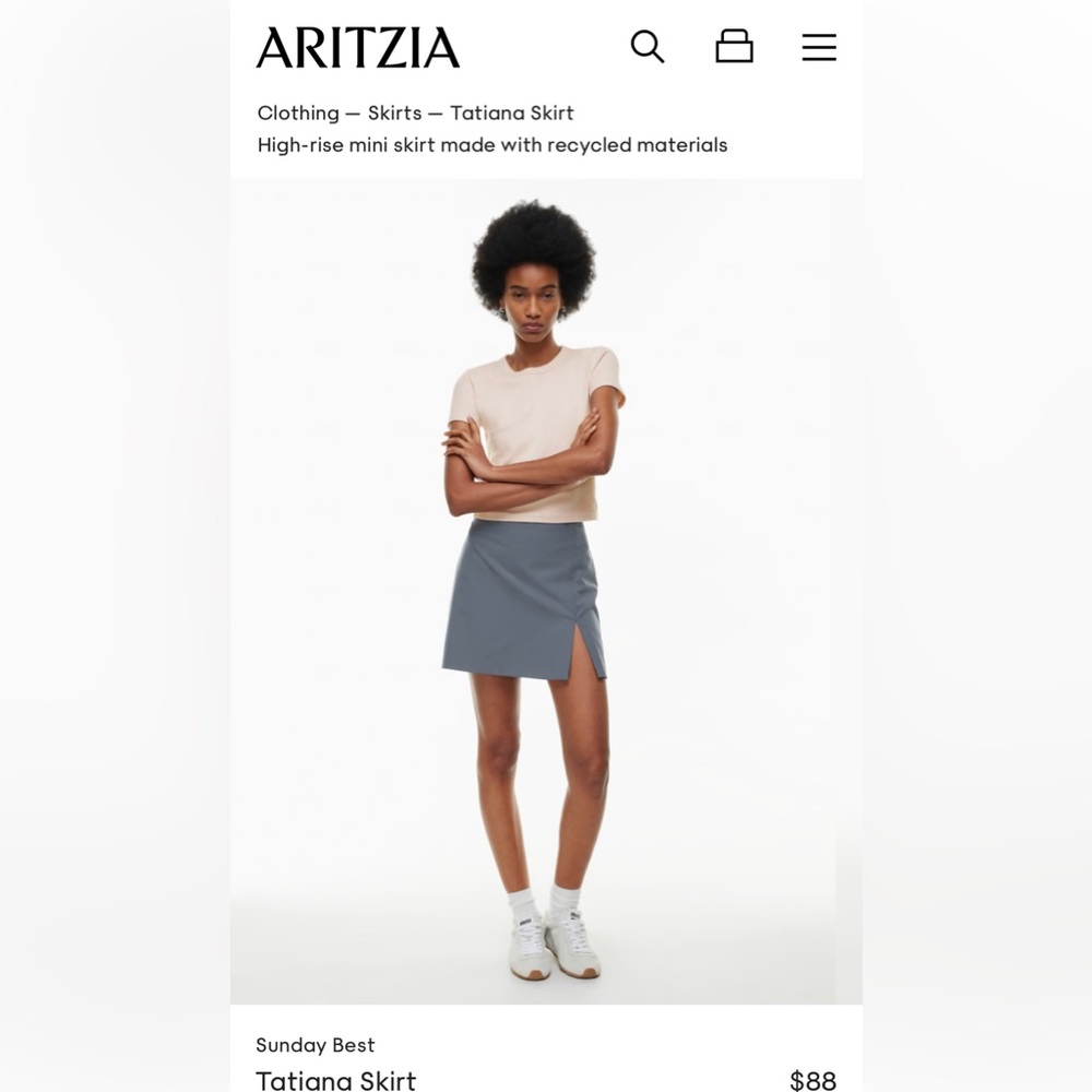 Aritzia Tatiana skirt